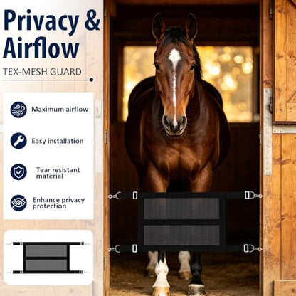 Zonon 4 Pack 29" x 20" Breathable Mesh Stall Guards for Horses