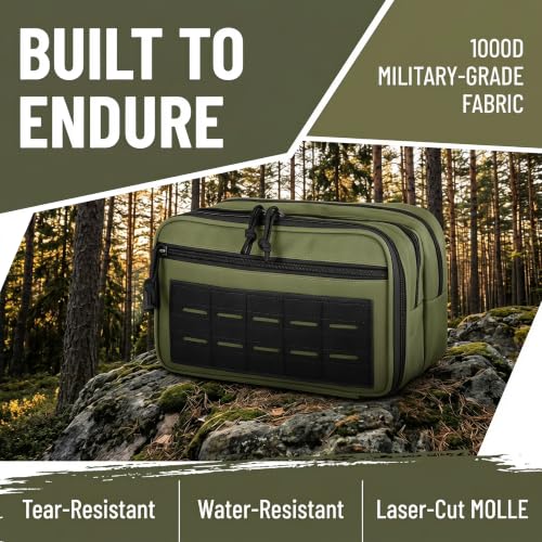 Travel Medicine Bag,Medication Pill Bottle Organizer Empty Case - color: Green Pouch