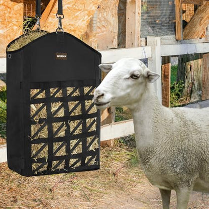 Ultra Slow Feed Horse Hay Bag, Net Front Design, 3 Pack Black - color: 3 Black
