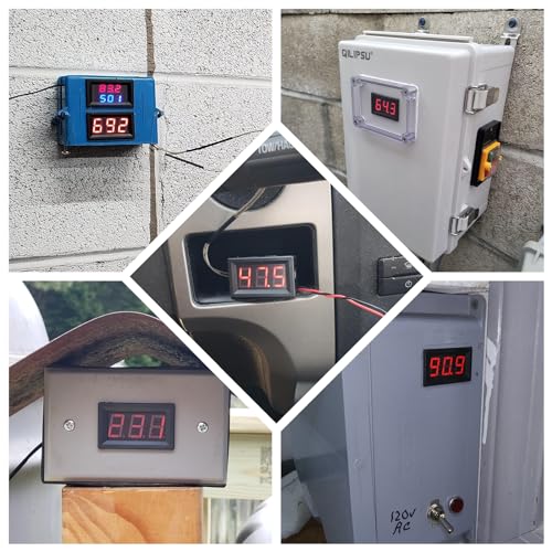 PEMENOL 12V Red Fahrenheit Digital Temperature Meter