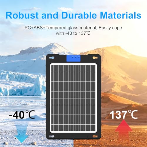 12V Solar Car Battery Charger 12W Waterproof Portable Solar Trickle Charger Maintainer with Smart PWM Controller for Car, Automotive, Motorcycle, Boat, Marine, RV,Trailer, Snowmobile, etc. - color: 12W PWM Solar Battery Charger