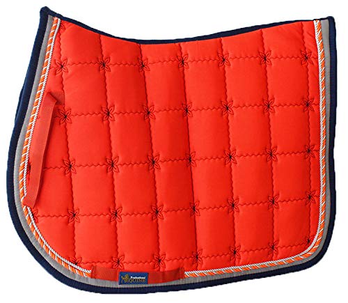 CHALLENGER Horse Cotton Quilted All Purpose English Saddle PAD Trail Contoured Orange 72F37