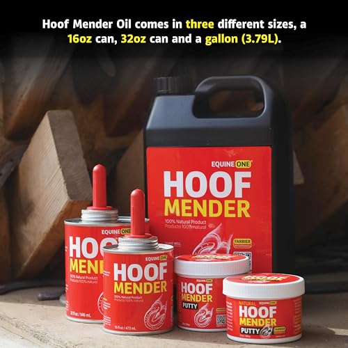 Equine One Natural Hoof Dressing - 100% All-Natural Hoof Care Product - Abscesses || Thrush || White Line || Quarter Crack (16 fl.oz) - size: 16 fl.oz