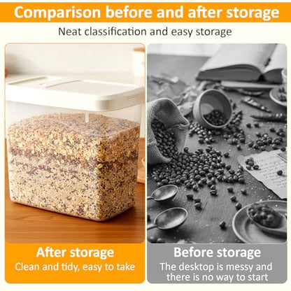 2 Pack 20 Lbs Airtight Dog Food Storage Container with Scoops - size: 20 Lbs