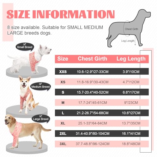 Dog No Lick Leg Sleeve Prevent Scratching Front Leg's Skin - color: Rabbit, size: S