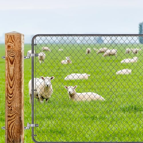 Insaga M16x 10'' J-Bolt Gate Hinge, 304 Stainless Steel J-Bolt Post Hinge for Farm Gate, 5/8" Male Pin J-Bolt Hinge for Chain Link Fence Gate, Gate Hinges for Metal Gates (4Pcs) - color: M16-10''-4PCS