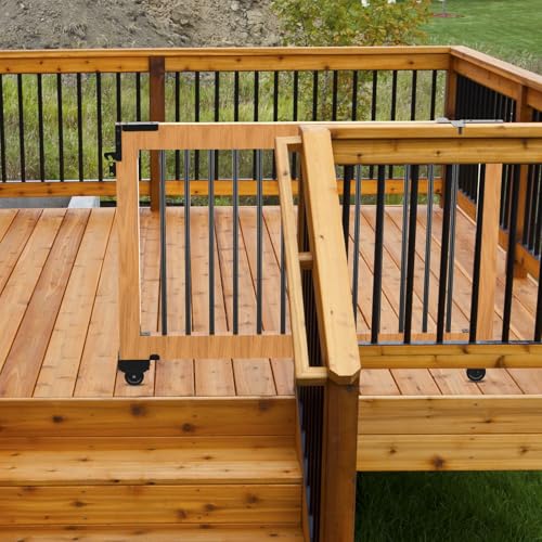 SDSNTE Sliding Gate Hardware Kit for Convenient Gate DIY, Black
