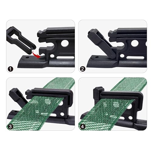 Electric Fence Polytape/Polywire/Rope Insulators with Locktab PK25 in Black Included Screws for Wood Post Nail on for Hi -Tensil