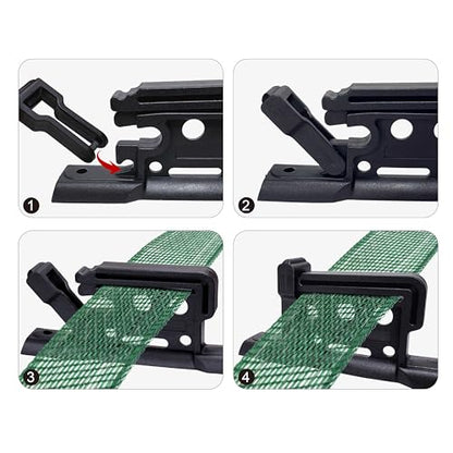 Electric Fence Polytape/Polywire/Rope Insulators with Locktab PK25 in Black Included Screws for Wood Post Nail on for Hi -Tensil