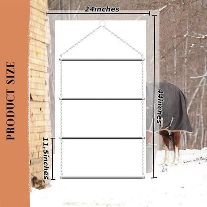Horse Blanket Rack Heavy Duty Stainless Steel Blanket Holder for Horse Blankets Pads Saddle Blankets,24 * 44 inches