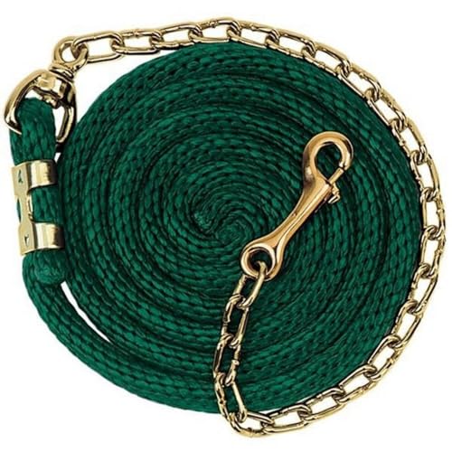 Weaver Equine Poly Lead Rope with Brass Plated Swivel Chain
