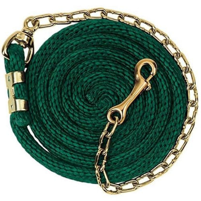 Weaver Equine Poly Lead Rope with Brass Plated Swivel Chain