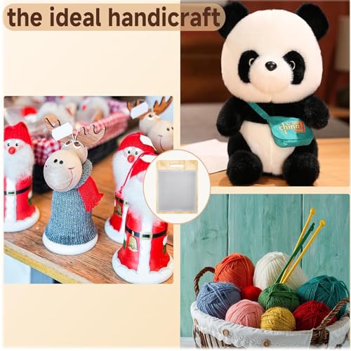 JZCHBL 6PCS Wool Blending Board Carding Brush Set, Yarn Making Kit, 4 Wood Craft Sticks Two Brushes for Combing