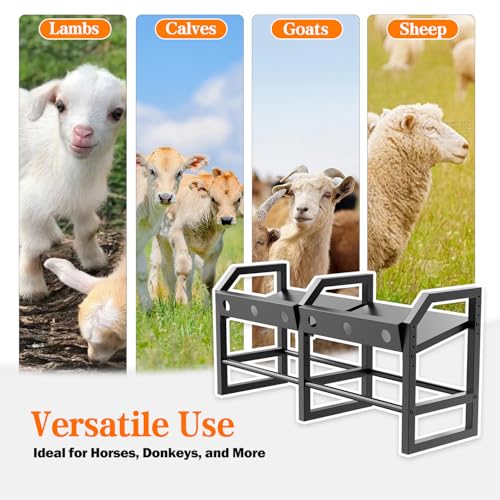 6 Feeding Ports Portable Bottle Rack, Lamb Bottle Holder