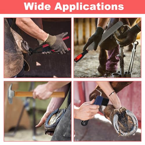 8Pcs Farrier Hoof Tool Kit, Horse Hoof Trimming Tools, For Horses Cattle