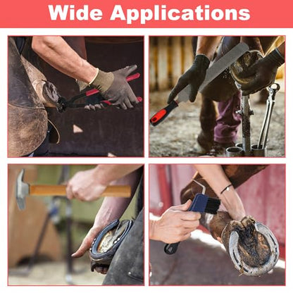 8Pcs Farrier Hoof Tool Kit, Horse Hoof Trimming Tools, For Horses Cattle