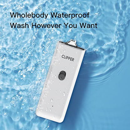Dog Cat Home Hair Waterproof Clipper Portable Pet Shaver - color: White+narrow Blade