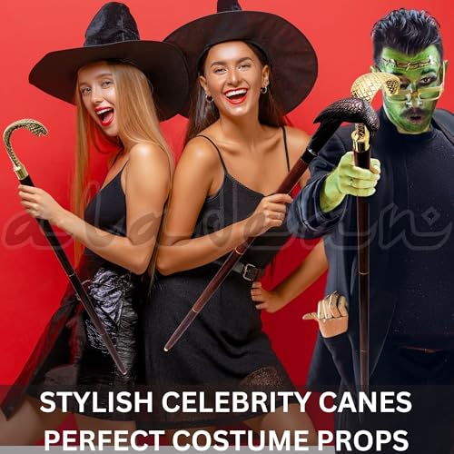 Walking Cane - Handmade,Wooden, Ergonomic, Stylish - Canes for Men, Cane for Women - Elderly Walking Sticks for Seniors, Unique, Wood - style: Cobra Snake Polish