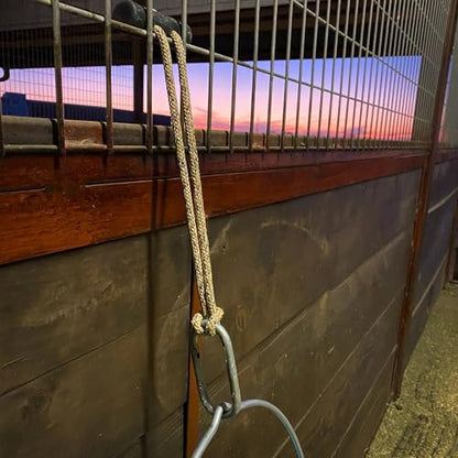 hay chix Half Bale Hay Net & Bucket Strap Bundle | 1 3/4" Holes, R. Gold