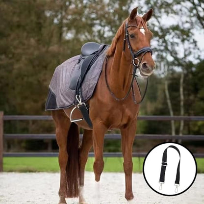 6 Pcs Horse Blanket Sheet Leg Straps, 24 to 42 Inch Replacement Adjustable Belly Strap, Double Swivel Snaps Horse Blanket Straps, Winter Blankets Stretchy Belly Strap