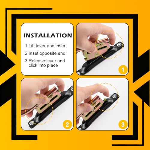 E Track Single Slot 10 Pack 3.5mm Heavy Duty Steel E Track Single Anchors with 1,000 lbs Working Load Limit and 3,000 Lbs BS Compatible with All E Track Accessories E Track Single Rail