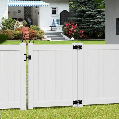 Heavy Duty Self-Closing Gate Hinge and Self-Locking Latch Hardware Kit
