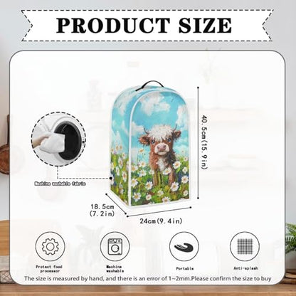 Blender Cover, Small Appliance Protective Cover Foldable and Convenient for Storage Fashion Cover Foldable Blender Cover Easy to Store Stand Blender Stoage Bags Cute Cows - color: Cute Cows