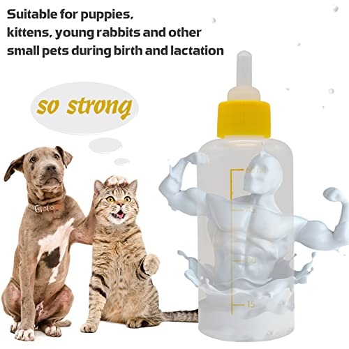 Puppy Kitten Bottle for Nursing, Newborn Baby Dog Cat Rabbit Feeding Feeder