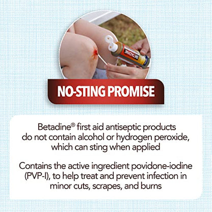Betadine Antiseptic Povidone Iodine Solution 8 Fl Oz, 2 Pack - size: 8 Fl Oz (Pack of 2)