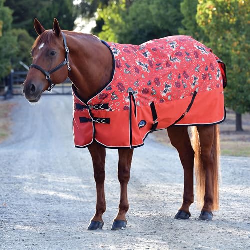 WeatherBeeta ComFiTec Essential Turnout 220g, Rodeo Print, 78" - color: Rodeo Print, size: 78"