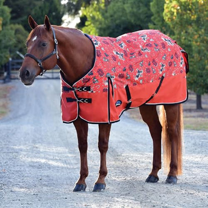 WeatherBeeta ComFiTec Essential Turnout 220g, Rodeo Print, 75" - color: Rodeo Print, size: 75"