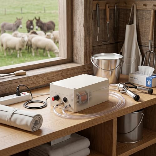 HEEPDD 12V Portable Electric Vacuum Pump for Milking Machine