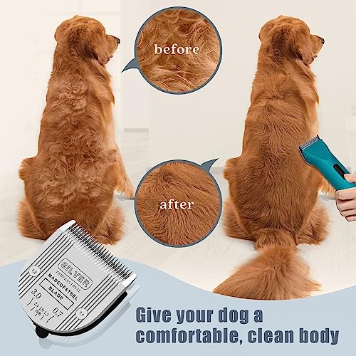 1PCS 5 in 1 Replacement Blades Compatible with Wahl Bravura Clipper Chromado，Creativa，Figura Dog Clippers for Dogs Grooming (5in1/1Pack) - color: Silver-1
