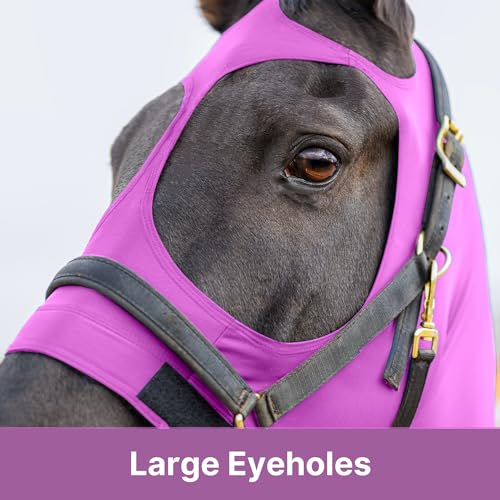 Resistance Horse Hood Slinky Lycra Zippered Mane Braid Shoulder Guard - Horse Sleazy Slickers Care Sheet