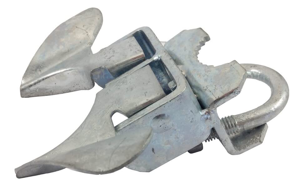 Jake Sales Chain Link Fence Butterfly Gate Latch - Fence Automatic Gate Latch - 1-3/8 Gate Frame & 1-7/8inches Gate Post inches - color: GALVANIZED, size: 1-3/8" x 1-7/8"