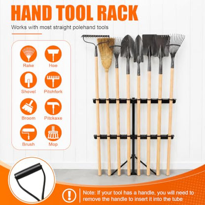 Trailer Tool Racks for Lawn Equipment 8 Hole Truck Shovel Holder