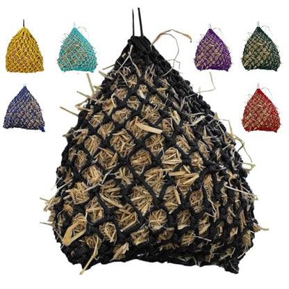 Majestic Ally 2”x2” Holes Highly Durable Very Sturdy 36" Hay Net with for Horses, Goat etc. - color: Black
