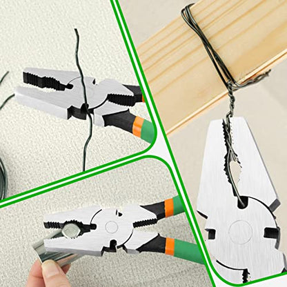10 Inches Fencing Pliers With Wire Cutters - Heavy-Duty Multi-Purpose Flat Nose Fence Tool for Installing, Maintaining, and Repairing Wire Fences - style: 10" Fencing Pliers(Green)