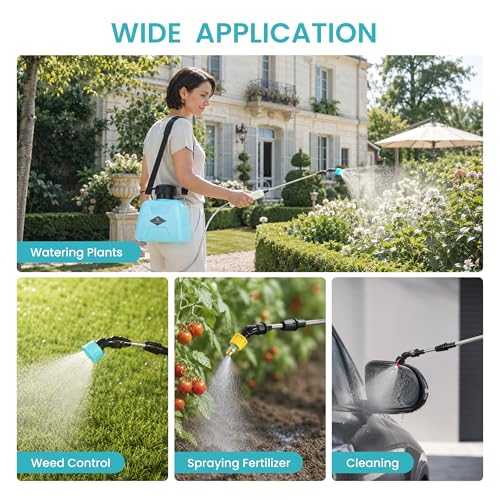 SunSettler 5L Electric Garden Sprayer with Telescopic Wand - size: 5L