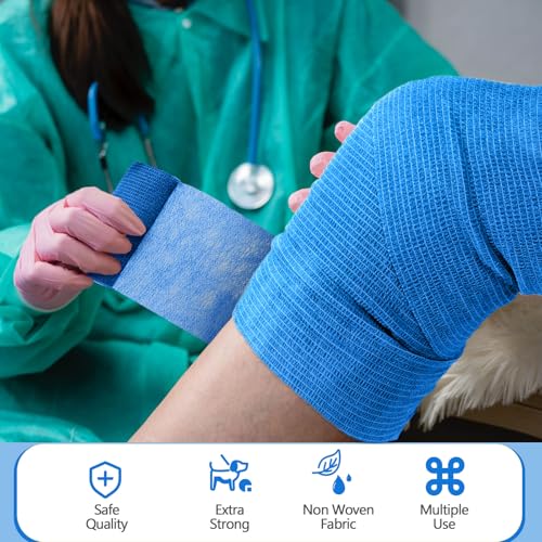 Treela 36 Pcs Self Adherent Bandage 4" X 5 Yard Wrap Breathable - color: Various Colors, size: 4" X 5 Yard