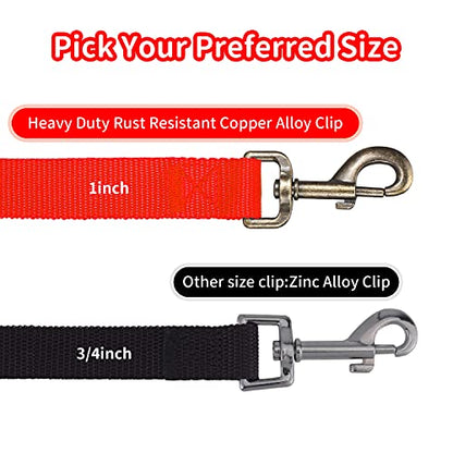 HIKISS Long Dog Leash Obedience Recall Training Agility Lead with Thickening Material for Large Dog - 15ft 20ft 30ft 50ft 100ft Training Leash(Red 15ft) - color: T4:Large Dog Thicken red, size: 15 Feet