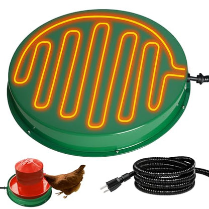Chicken Water Heater Base, 125W Freeze Protection for Poultry Drinkers - size: 1 PACK