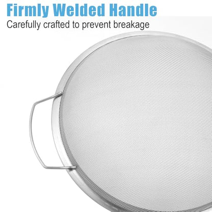 4pcs Paint Strainer Stainless Steel 60 Mesh Extra fine mesh Strainer strainers Fines meshs Large fine meshs strainers Fits 5 Gallon Paint Bucket Filter Tool Insert
