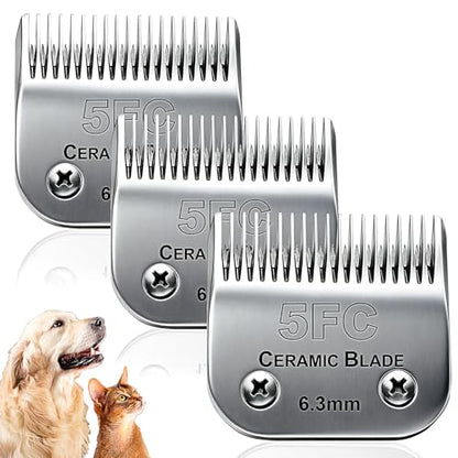 Dog Grooming Replacement Blades Compatible with Andis Dog Clipper - size: 5FC