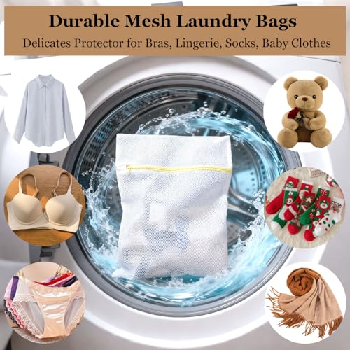 10Pcs Mesh Laundry Bags for Delicates 12 x 16 Inch