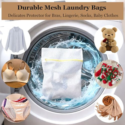 10Pcs Mesh Laundry Bags for Delicates 12 x 16 Inch