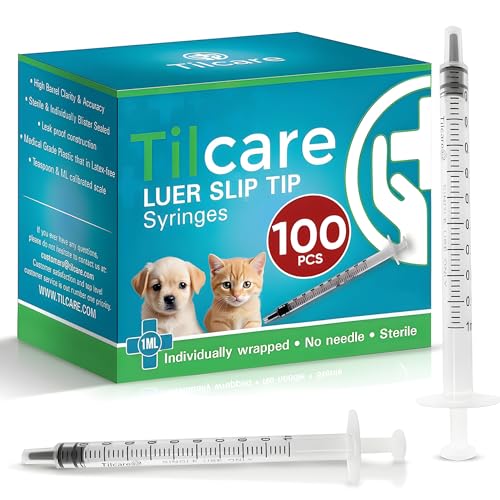 Quick-Delivery 1 mL Oral Syringes Without Needle: 50-Pack Pet Syringe - style: 1mL