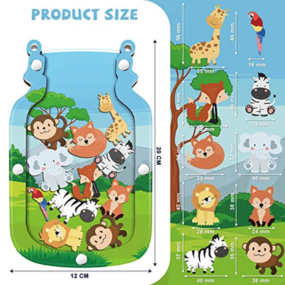 Qunclay Jungle Style Reward Jar Pot Training Reward Jar Incentive Good Behavior Responsibility Chart for Gift