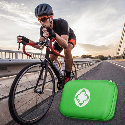 First Aid Kit 276PCS Car Home Camping Essentials Green Emergency Kit AMORNING - color: Green-276pcs