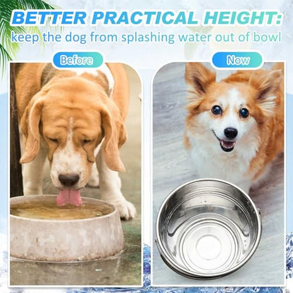 Hicarer 10 Pack 1.5 Quart Stainless Steel Dog Water Buckets, Metal Pails - size: 1.5 Quart